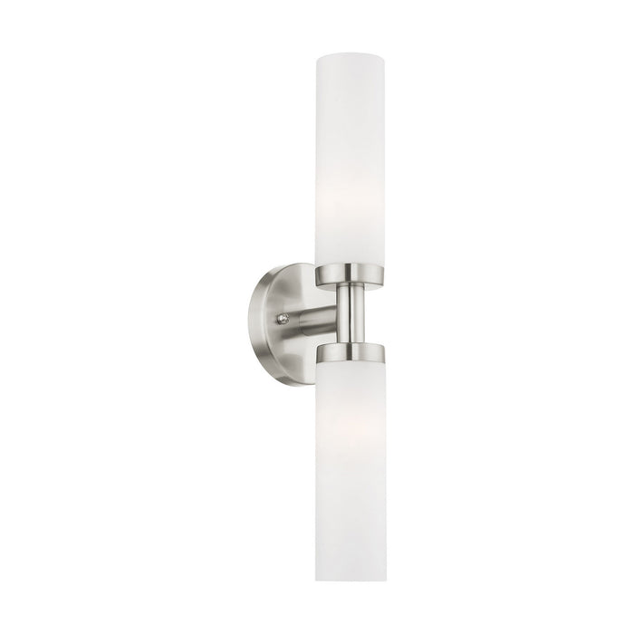 Livex Lighting - 10104-91 - Two Light Bath Vanity - Aero - Brushed Nickel