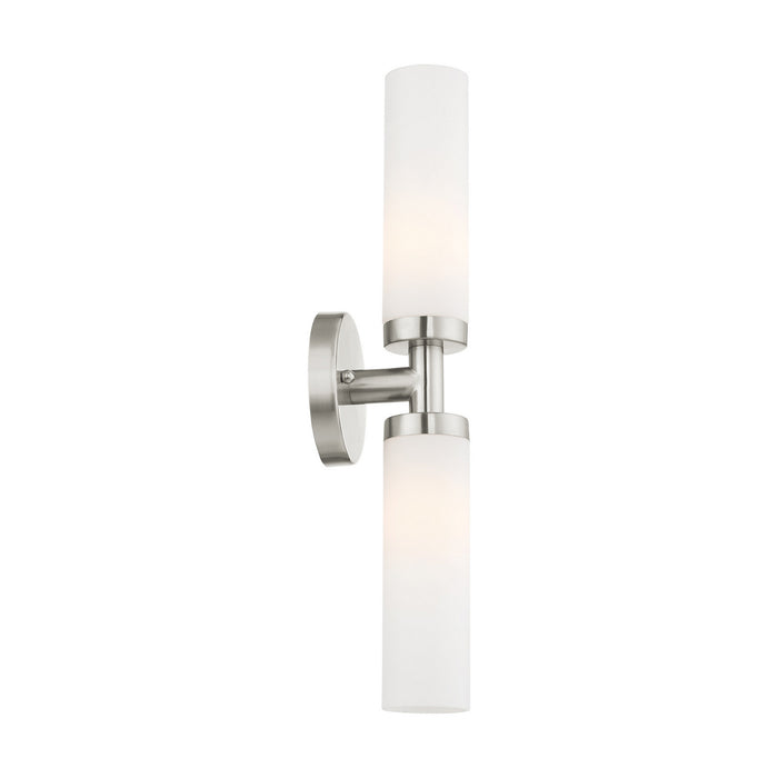 Livex Lighting - 10104-91 - Two Light Bath Vanity - Aero - Brushed Nickel