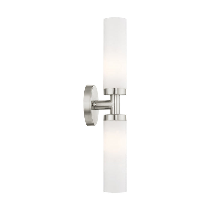 Livex Lighting - 10104-91 - Two Light Bath Vanity - Aero - Brushed Nickel