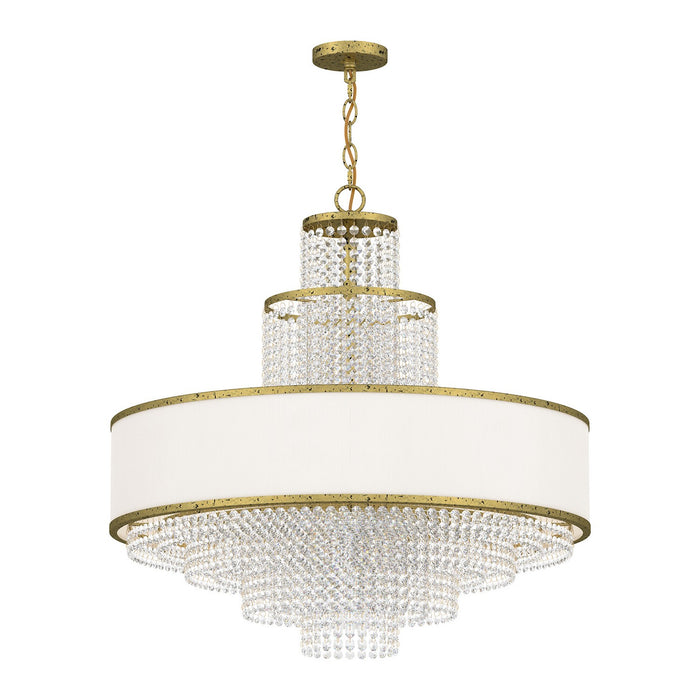Livex Lighting - 50788-28 - Eight Light Chandelier - Prescott - Hand Applied Winter Gold