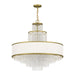 Livex Lighting - 50788-28 - Eight Light Chandelier - Prescott - Hand Applied Winter Gold