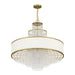 Livex Lighting - 50788-28 - Eight Light Chandelier - Prescott - Hand Applied Winter Gold