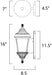 Odessa LED Outdoor Wall Sconce-Exterior-Maxim-Lighting Design Store