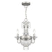 Livex Lighting - 51843-91 - Three Light Mini Chandelier/Ceiling Mount - Valentina - Brushed Nickel