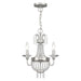 Livex Lighting - 51843-91 - Three Light Mini Chandelier/Ceiling Mount - Valentina - Brushed Nickel