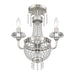 Livex Lighting - 51843-91 - Three Light Mini Chandelier/Ceiling Mount - Valentina - Brushed Nickel