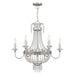 Livex Lighting - 51846-91 - Six Light Chandelier - Valentina - Brushed Nickel