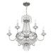 Livex Lighting - 51846-91 - Six Light Chandelier - Valentina - Brushed Nickel