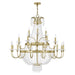 Livex Lighting - 51877-28 - 21 Light Foyer Chandelier - Valentina - Hand Applied Winter Gold