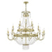 Livex Lighting - 51877-28 - 21 Light Foyer Chandelier - Valentina - Hand Applied Winter Gold