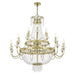 Livex Lighting - 51877-28 - 21 Light Foyer Chandelier - Valentina - Hand Applied Winter Gold