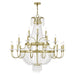Livex Lighting - 51877-28 - 21 Light Foyer Chandelier - Valentina - Hand Applied Winter Gold