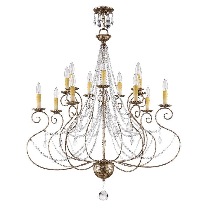 Livex Lighting - 51910-36 - 14 Light Foyer Chandelier - Isabella - Hand Applied European Bronze