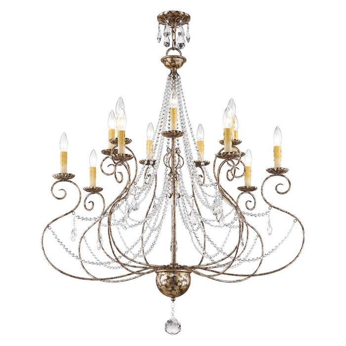 Livex Lighting - 51910-36 - 14 Light Foyer Chandelier - Isabella - Hand Applied European Bronze