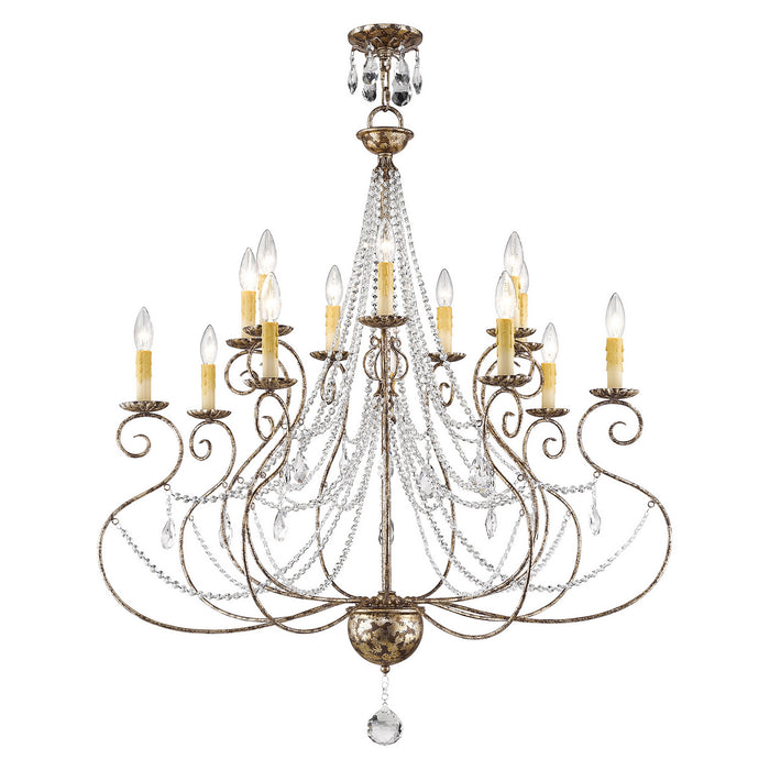Livex Lighting - 51910-36 - 14 Light Foyer Chandelier - Isabella - Hand Applied European Bronze