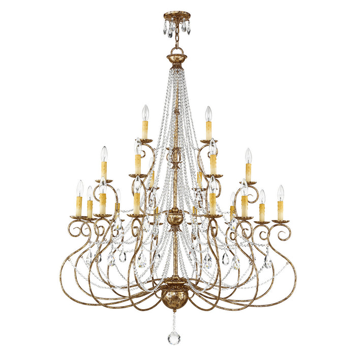 Livex Lighting - 51919-36 - 21 Light Foyer Chandelier - Isabella - Hand Applied European Bronze