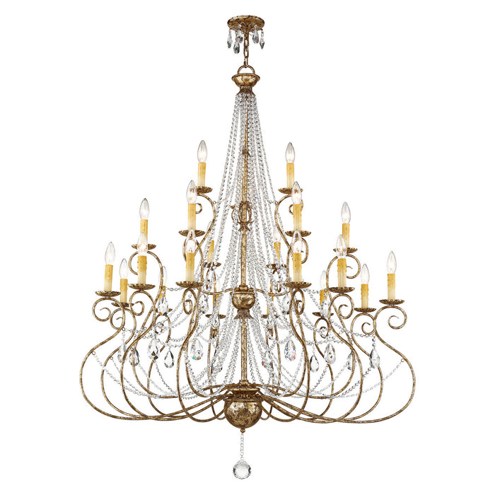 Livex Lighting - 51919-36 - 21 Light Foyer Chandelier - Isabella - Hand Applied European Bronze