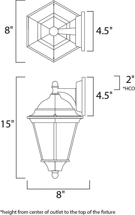 Westlake LED Outdoor Wall Sconce-Exterior-Maxim-Lighting Design Store