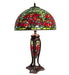 Meyda Tiffany - 65896 - 25"Table Lamp - Tiffany Poinsettia - Mahogany Bronze