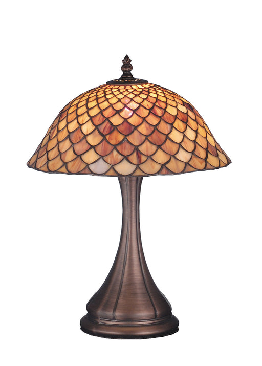 Meyda Tiffany - 81063 - 16.5"Accent Lamp - Fishscale - Antique