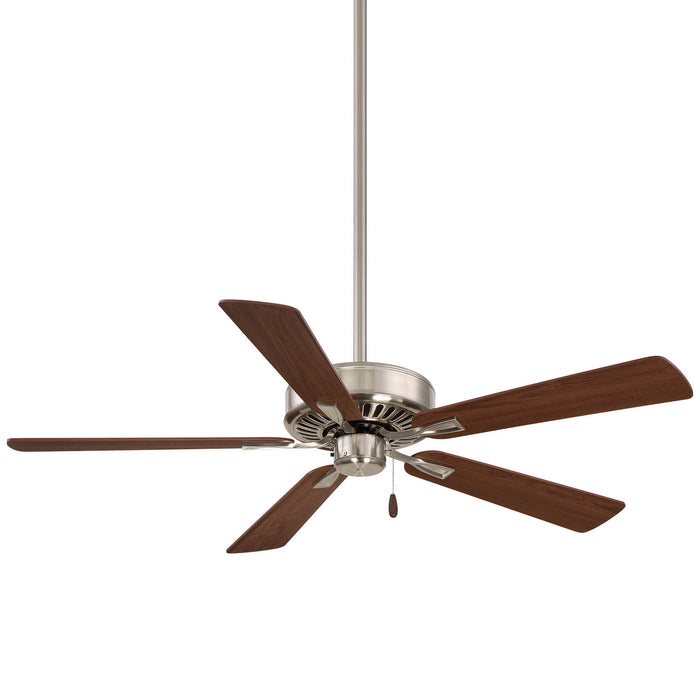 Minka Aire - F556-BN/DW - 52"Ceiling Fan - Contractor Plus - Brushed Nickel With Dark Walnut Blades