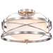 Nuvo Lighting - 60-5331 - Two Light Semi Flush Mount - Ginger - Brushed Nickel