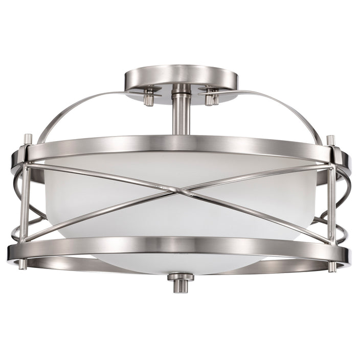 Nuvo Lighting - 60-5331 - Two Light Semi Flush Mount - Ginger - Brushed Nickel
