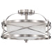 Nuvo Lighting - 60-5331 - Two Light Semi Flush Mount - Ginger - Brushed Nickel