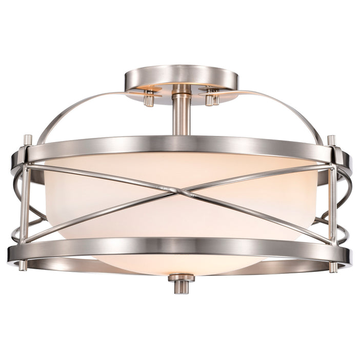 Nuvo Lighting - 60-5331 - Two Light Semi Flush Mount - Ginger - Brushed Nickel