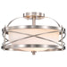 Nuvo Lighting - 60-5331 - Two Light Semi Flush Mount - Ginger - Brushed Nickel