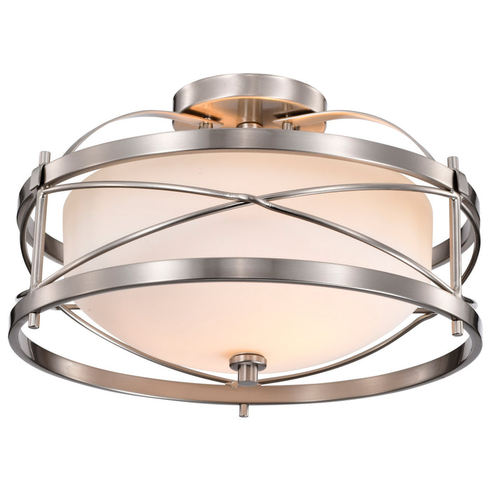 Nuvo Lighting - 60-5331 - Two Light Semi Flush Mount - Ginger - Brushed Nickel