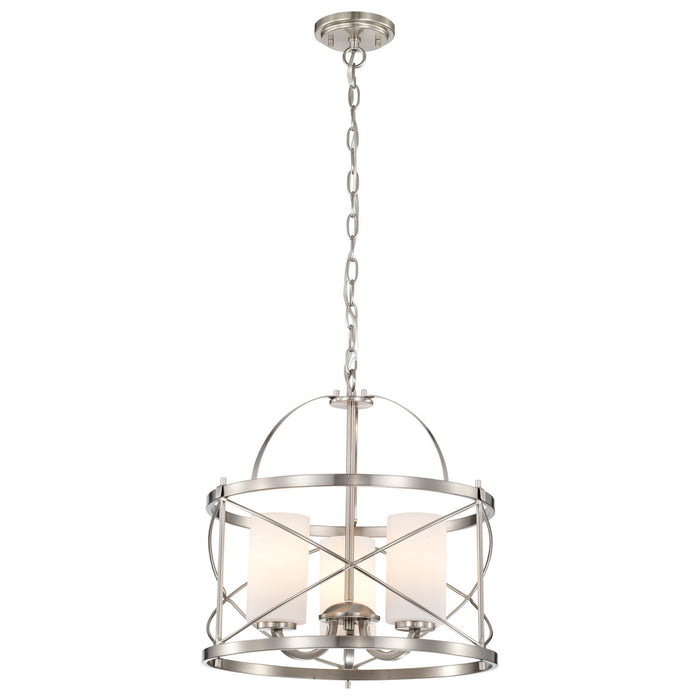 Nuvo Lighting - 60-5333 - Three Light Pendant - Ginger - Brushed Nickel