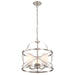 Nuvo Lighting - 60-5333 - Three Light Pendant - Ginger - Brushed Nickel