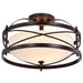 Nuvo Lighting - 60-5335 - Two Light Semi Flush Mount - Ginger - Old Bronze