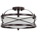 Nuvo Lighting - 60-5335 - Two Light Semi Flush Mount - Ginger - Old Bronze