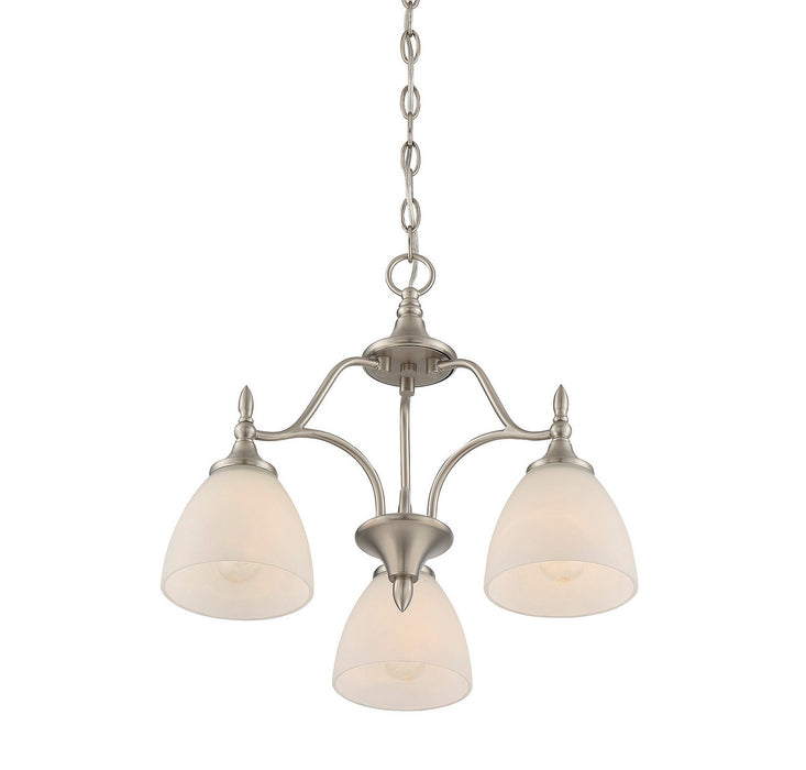 Savoy House - 1-1000-3-SN - Three Light Chandelier - Herndon - Satin Nickel
