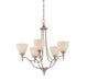 Savoy House - 1-1001-5-SN - Five Light Chandelier - Herndon - Satin Nickel