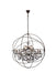 Geneva 18 Light Chandelier Dark Bronze-Large Chandeliers-Elegant Lighting-Lighting Design Store