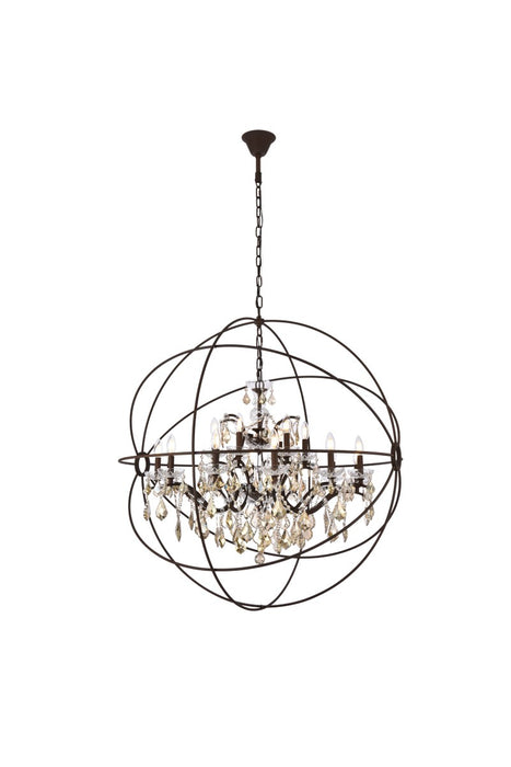 Geneva 18 Light Chandelier Rustic Intent-Large Chandeliers-Elegant Lighting-Lighting Design Store
