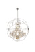 Geneva 25 Light Chandelier Polished Nickel-Large Chandeliers-Elegant Lighting-Lighting Design Store
