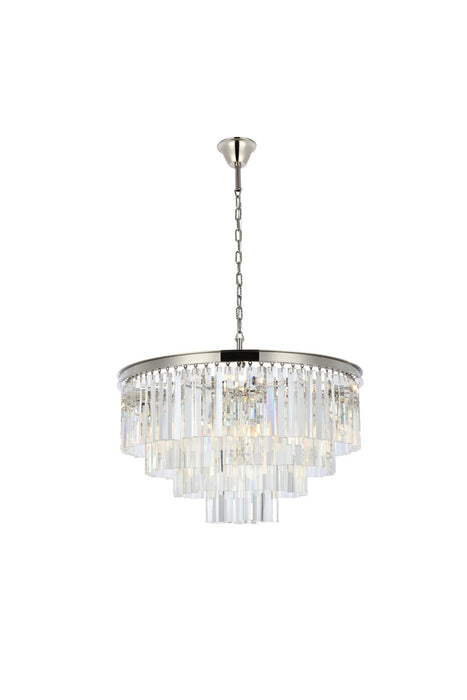 Sydney 17 Light Chandelier Polished Nickel-Pendants-Elegant Lighting-Lighting Design Store