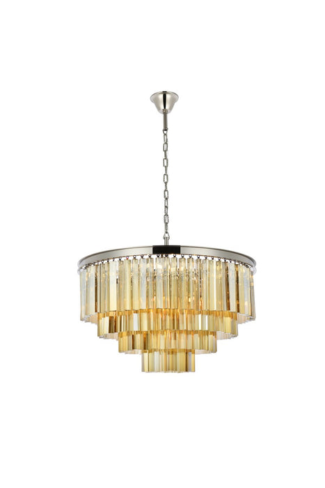 Sydney 17 Light Chandelier Polished Nickel-Pendants-Elegant Lighting-Lighting Design Store