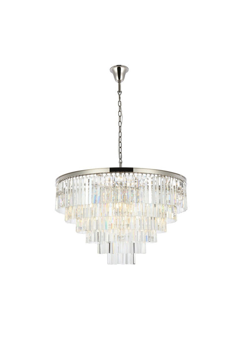 Sydney 33 Light Chandelier Polished Nickel-Pendants-Elegant Lighting-Lighting Design Store