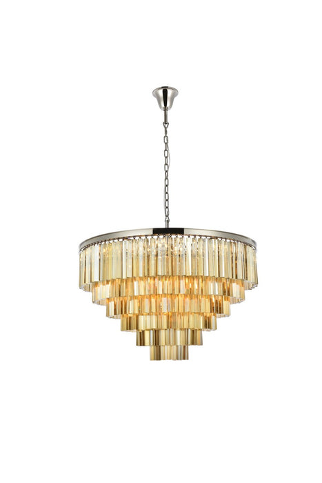 Sydney 33 Light Chandelier Polished Nickel-Pendants-Elegant Lighting-Lighting Design Store