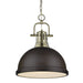 Golden - 3602-L AB-RBZ - One Light Pendant - Duncan - Aged Brass