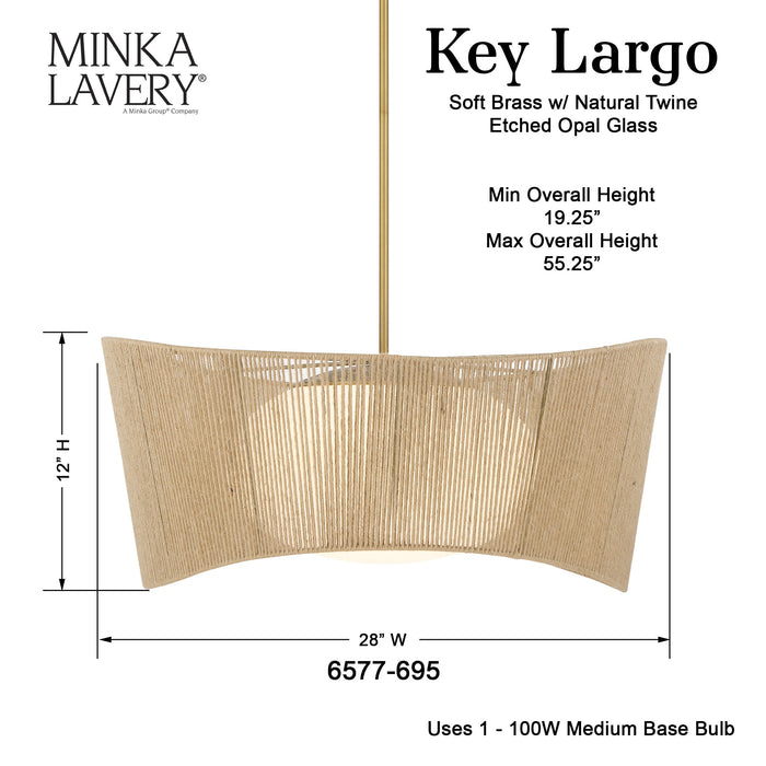Key Largo Pendant-Mid. Chandeliers-Minka-Lavery-Lighting Design Store