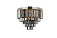 Sydney 17 Light Flush Mount Polished Nickel-Flush Mounts-Elegant Lighting-Lighting Design Store