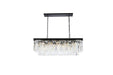 Sydney 12 Light Chandelier Matte Black-Linear/Island-Elegant Lighting-Lighting Design Store