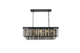 Sydney 12 Light Chandelier Matte Black-Linear/Island-Elegant Lighting-Lighting Design Store