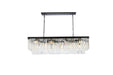 Sydney 12 Light Chandelier Matte Black-Linear/Island-Elegant Lighting-Lighting Design Store